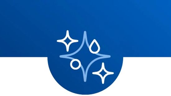 Blue sparkle icon